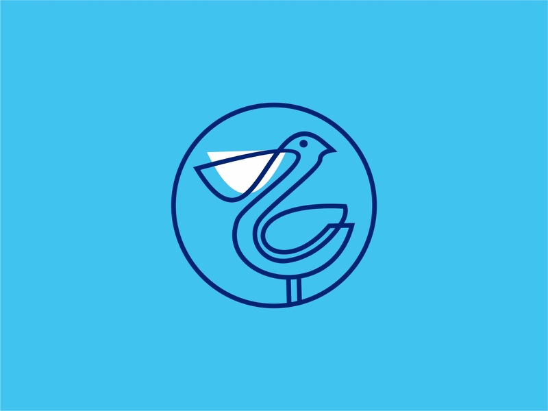 Pelican  Blue Bird branding creative visual vector trend tech space ne.jpg