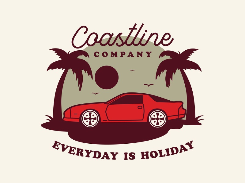 Summer Beach Car vintage typography modern icon goods logo clothing in.jpg