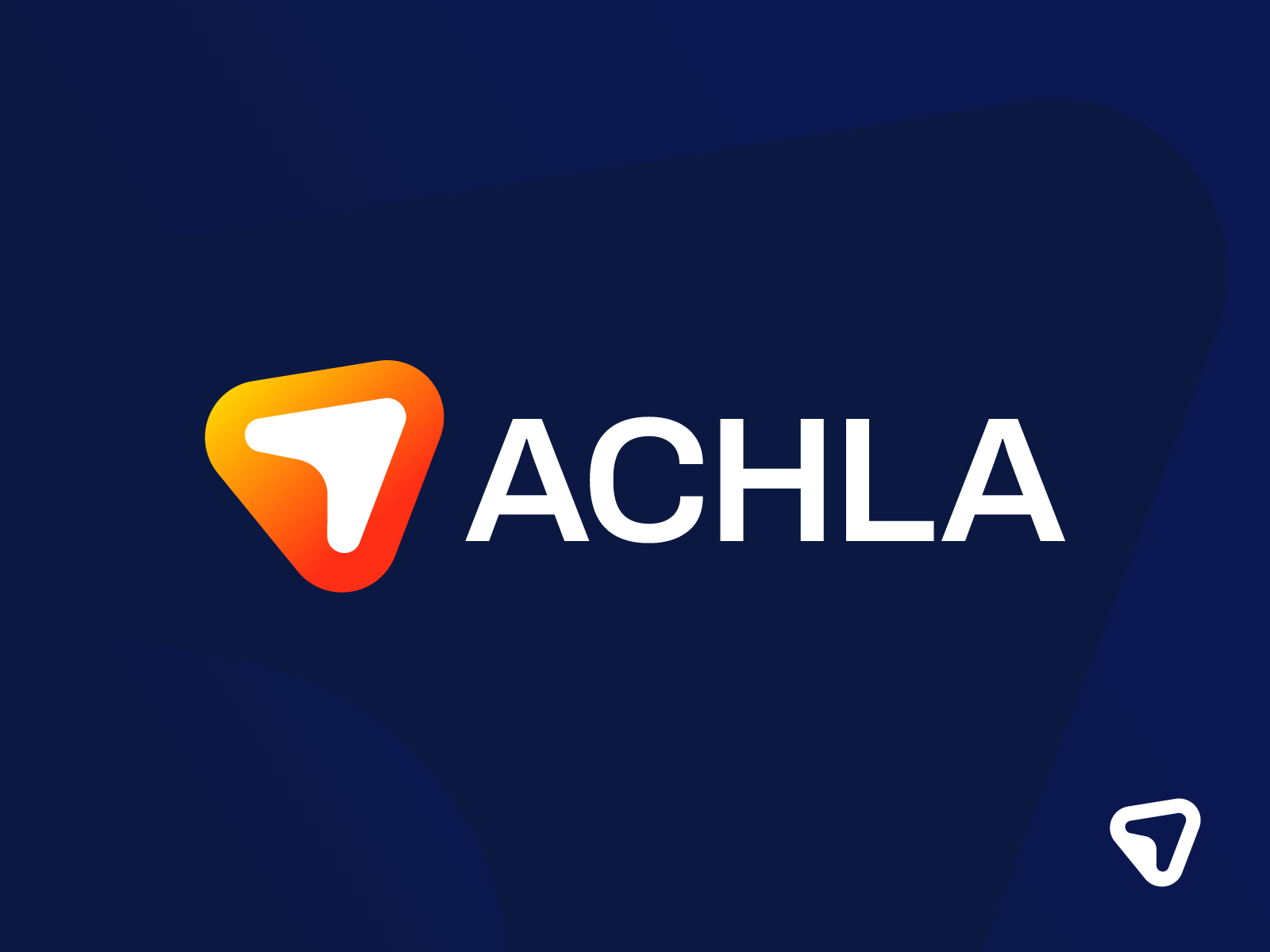 Achla - Logo Design Exploration gradient logo smart logo brand design.png