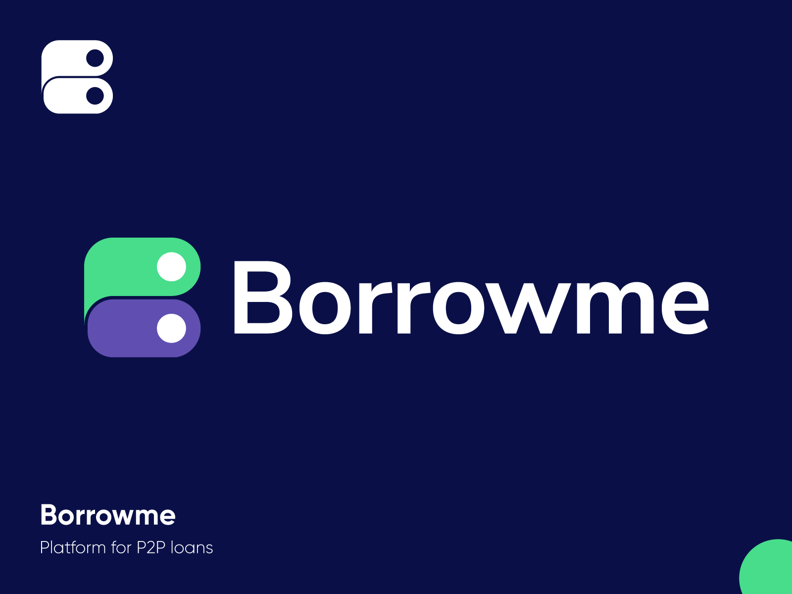 Borrowme - Logo Design Exploration fintech credit platform finance tec.png