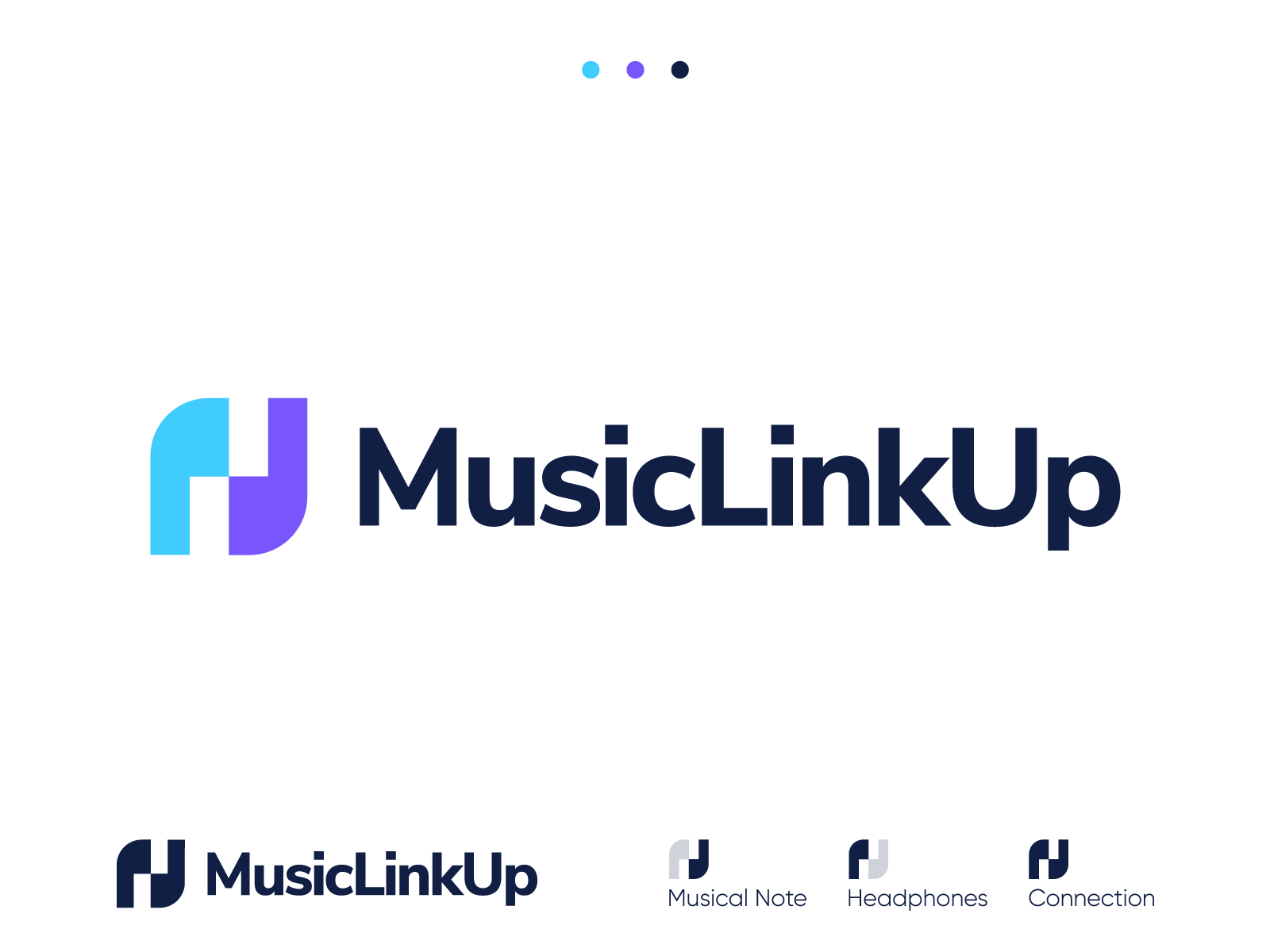 MusicLinkUp - Logo Design Concept linkedin music social network networ.png
