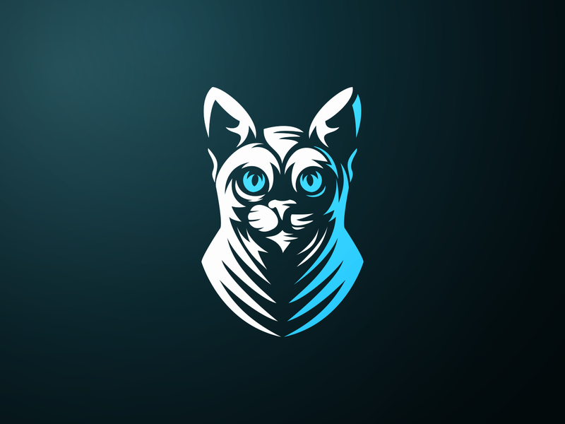 Cat esports negativespace brand and identity minimal esportlogo esport.png