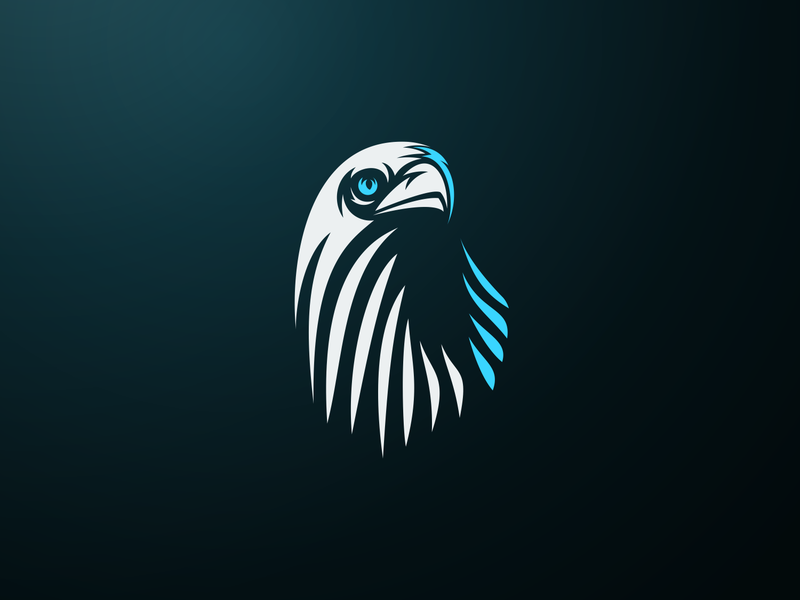 Eagle negative space logo esportlogo esports branding negativespace mi.png