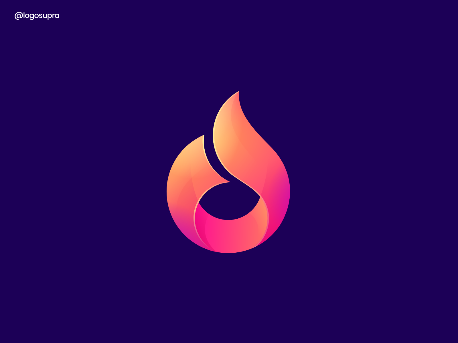 Flaming fox or Fire Fox web app minimal brand and identity icon brandi.png