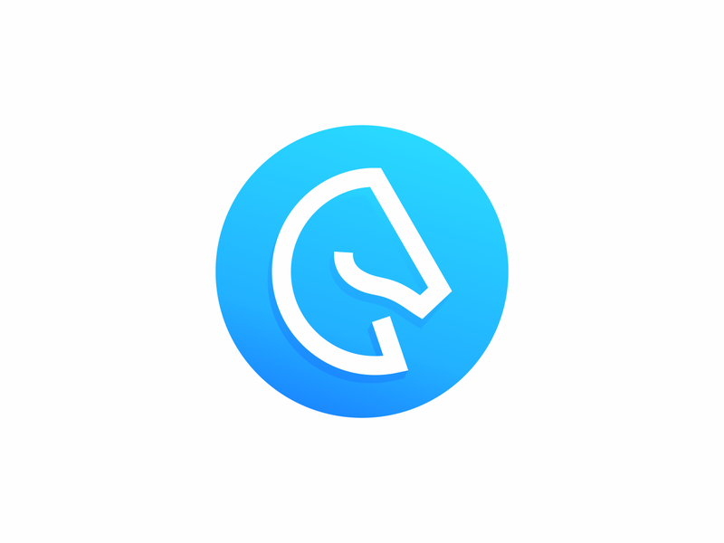 Horse ui flat app ux negativespace monogram letter mark monogram logo.png