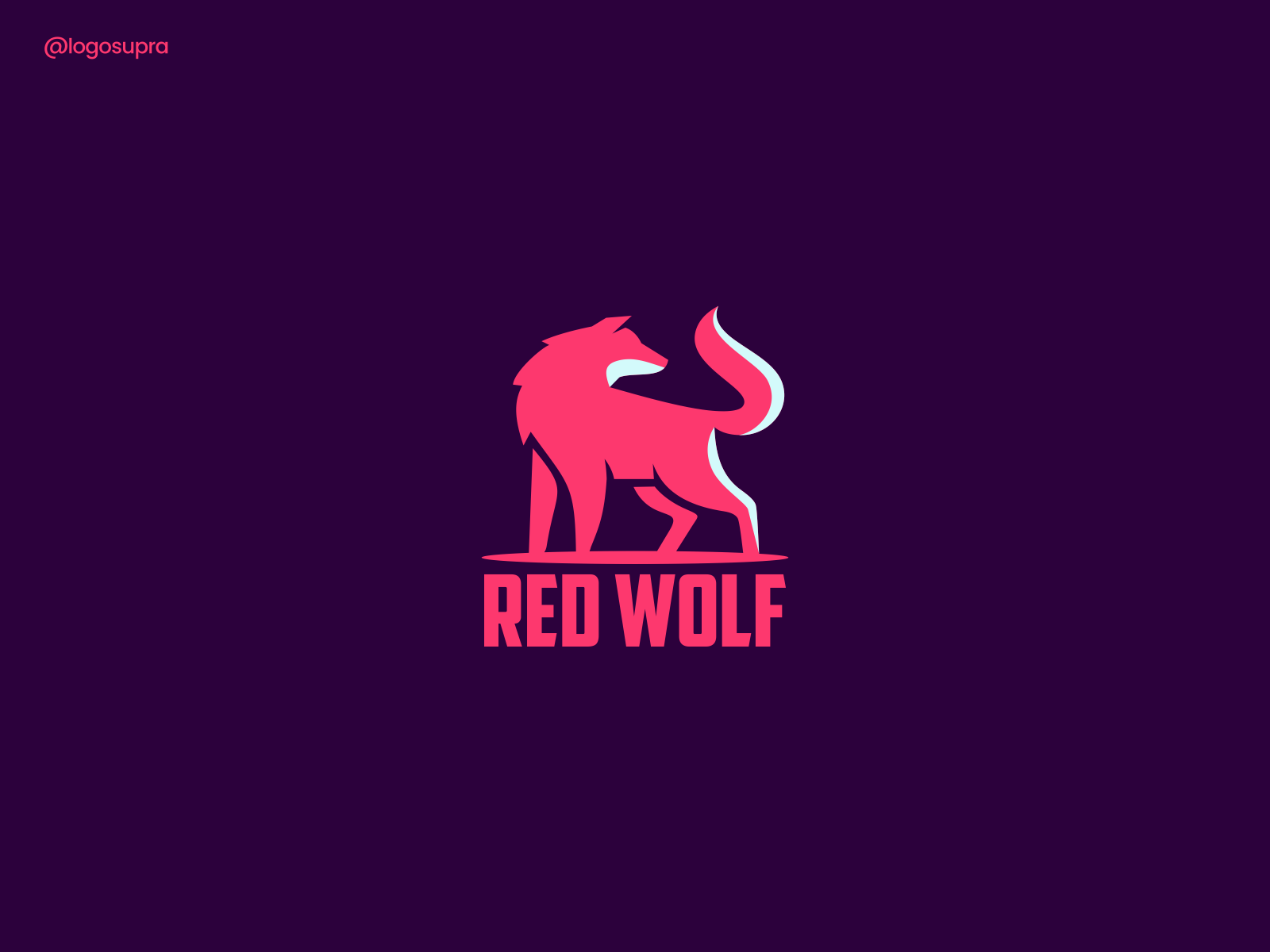 Red Wolf app esportlogo minimal brand and identity icon branding logo.png
