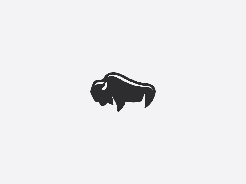 Bufallo run tiger cheetah pictogram mark logo bull animals bufallo ani.jpg
