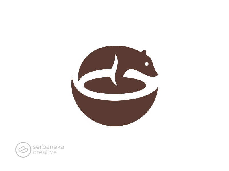 Luwak Coffee cafe restaurant drink coffee addict animal logo inspirati.jpg