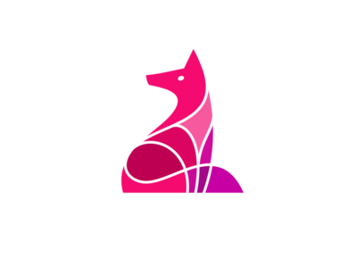 Pink Fox brand logotipo logo artsigma art fox animal symbol mark desig.png