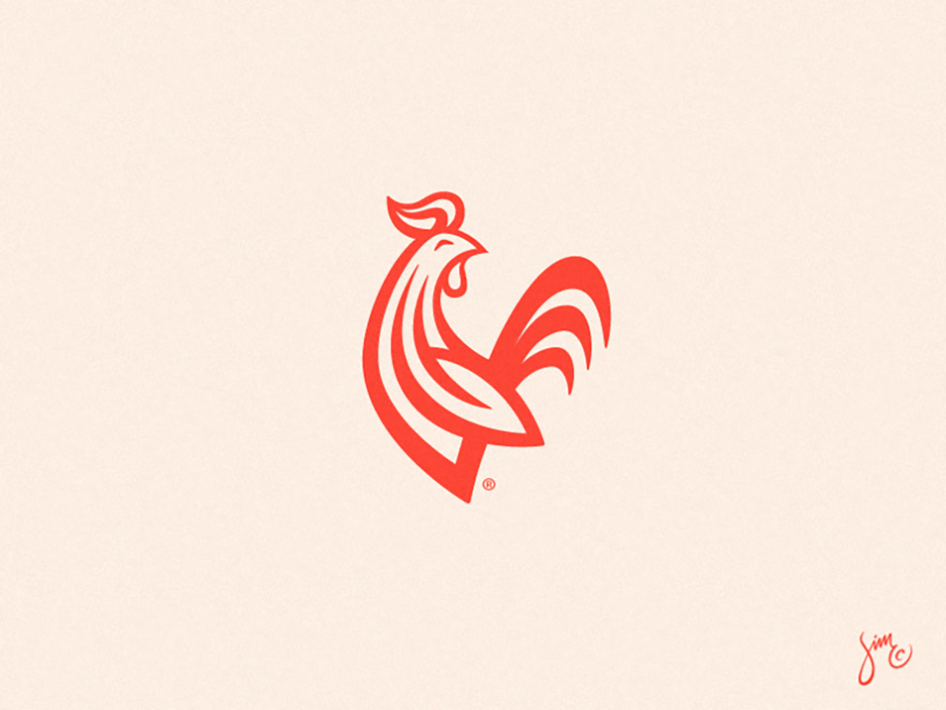 Country Rooster  Logo Design bakery coffee rooster red bird animal des.jpg