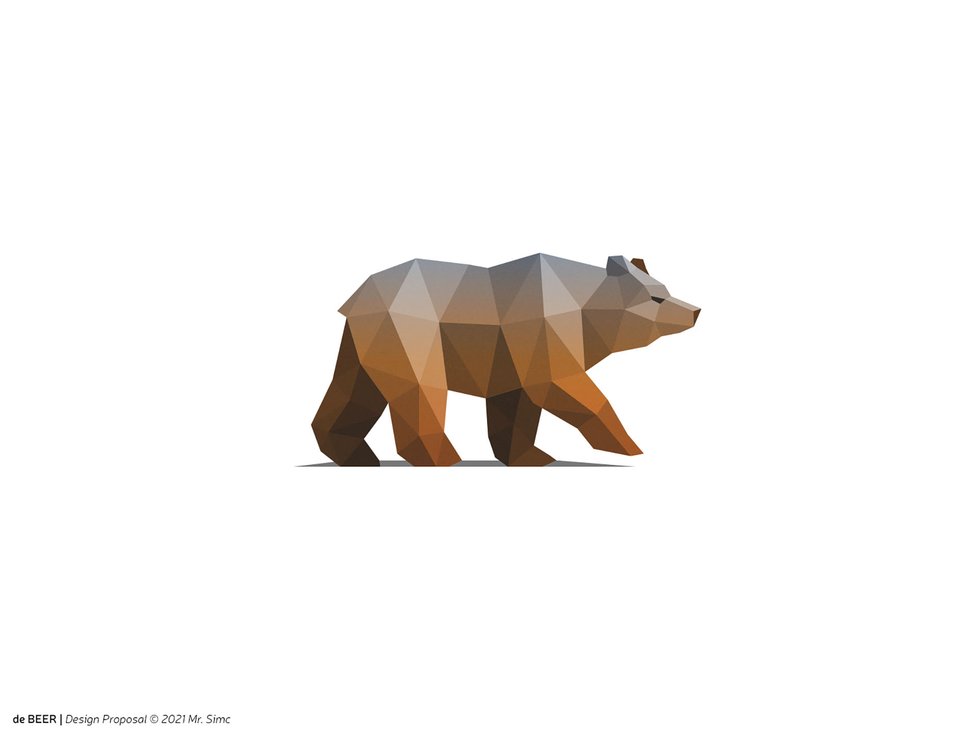 de Beer  Logo Design 3d depth dimensional illustrative nature segments.jpg