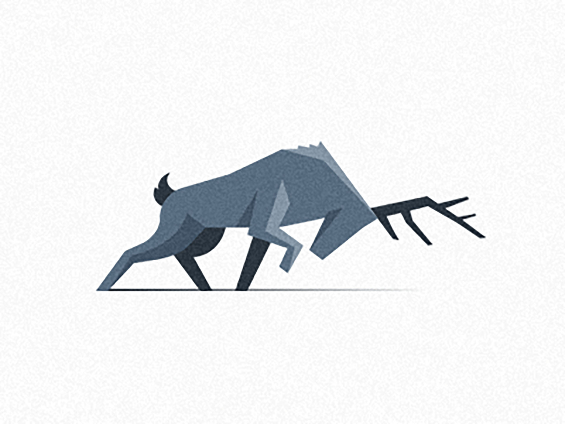 Deer Illustrative Icon deer icon geometry simple flat light shadow sha.jpg