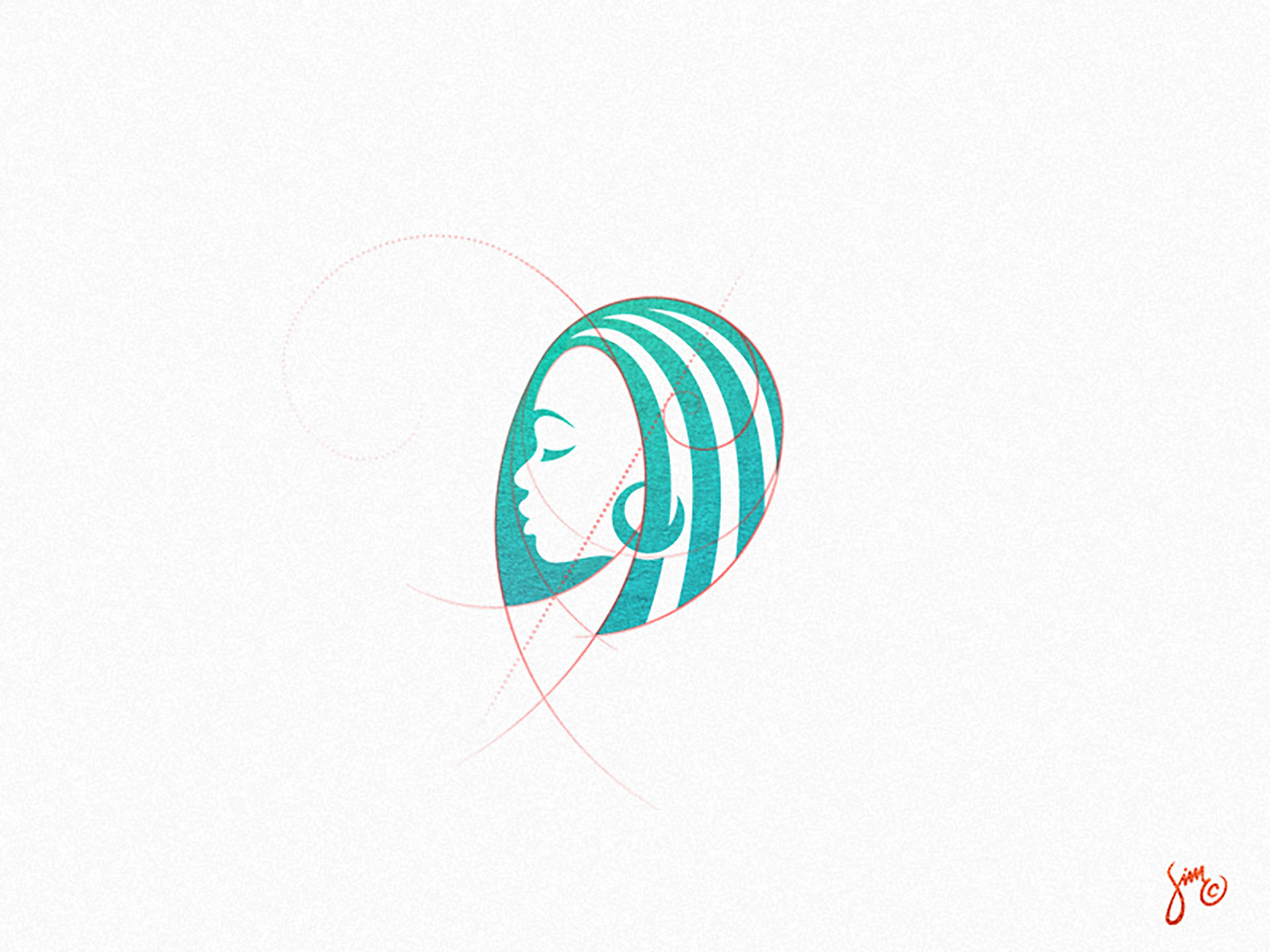 Dreamy Mark Concept simplistic grid profile negative space stripes wom.jpg