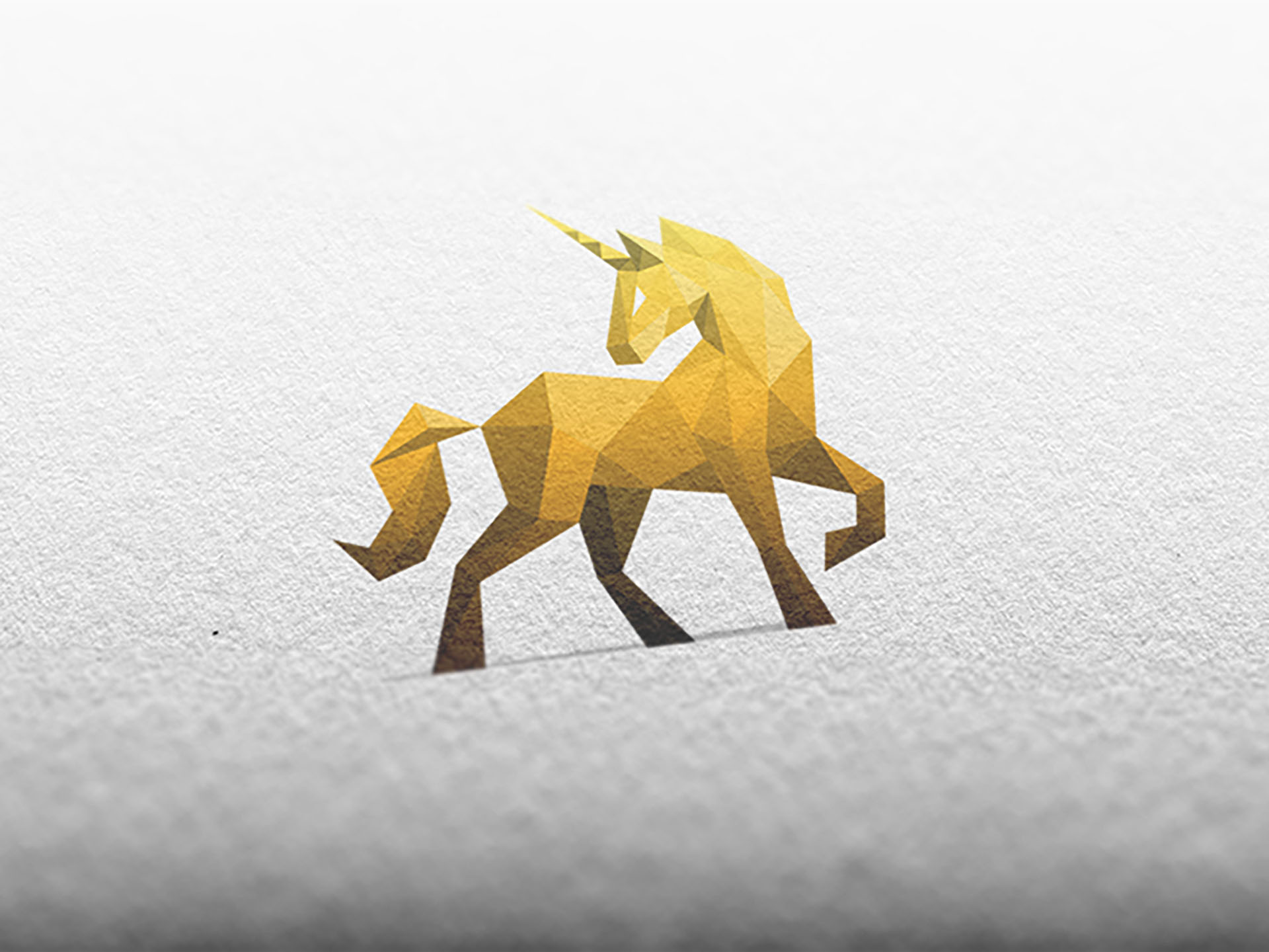 Golden Unicorn  Logo Design unicorn horse gold golden sports fitness g.jpg