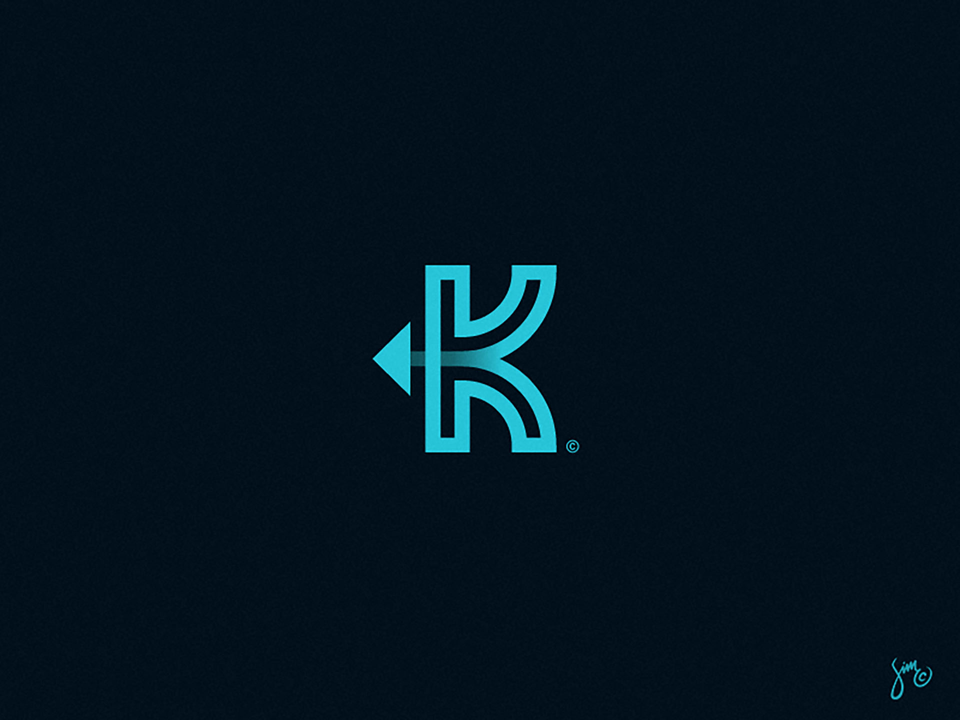 K  Lettermark symbol solid minimal mark logo letter k lettermark icon.jpg