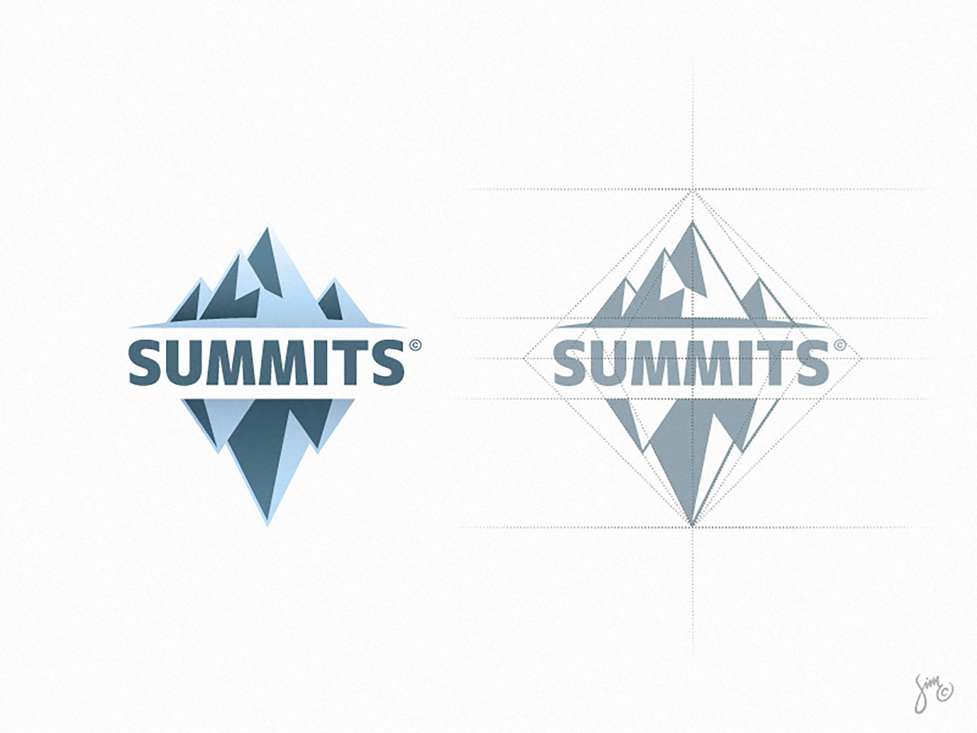 Summits  Logo Design simc system grid mark iccon logotype logo hill mo.jpg