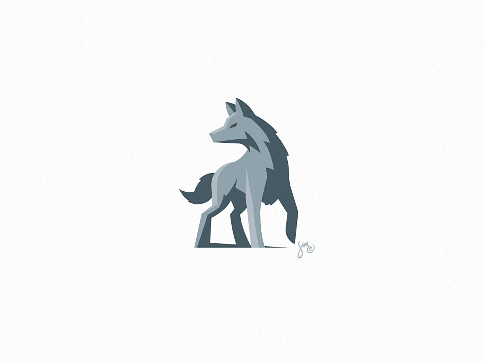 Wolf 4  Logo Design wolf standing sharp nature mark lupine logo icon g.jpg