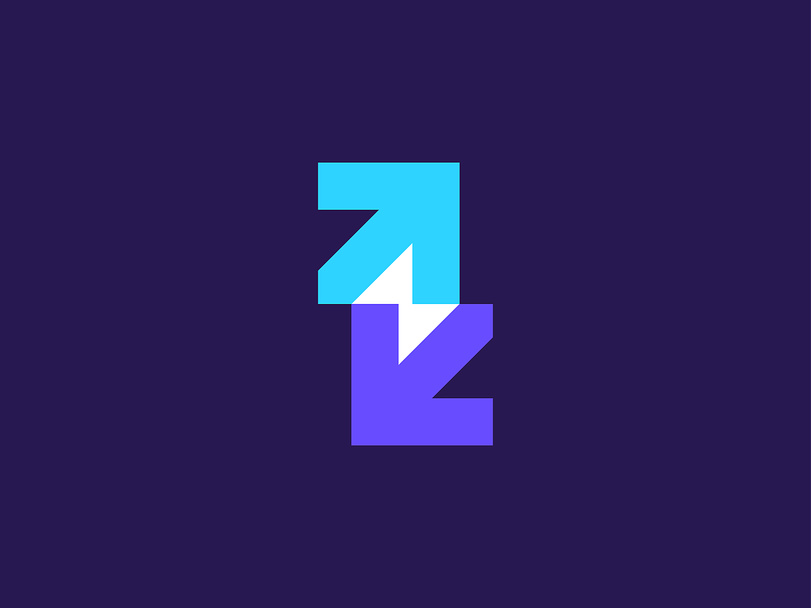 Arrow + Lightning bolt Mark minimal negative space identity symbol mar.png