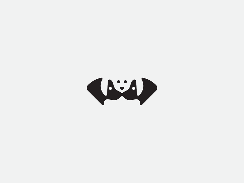 Dog Family! minimal art logomark identity symbol illustration negative.png