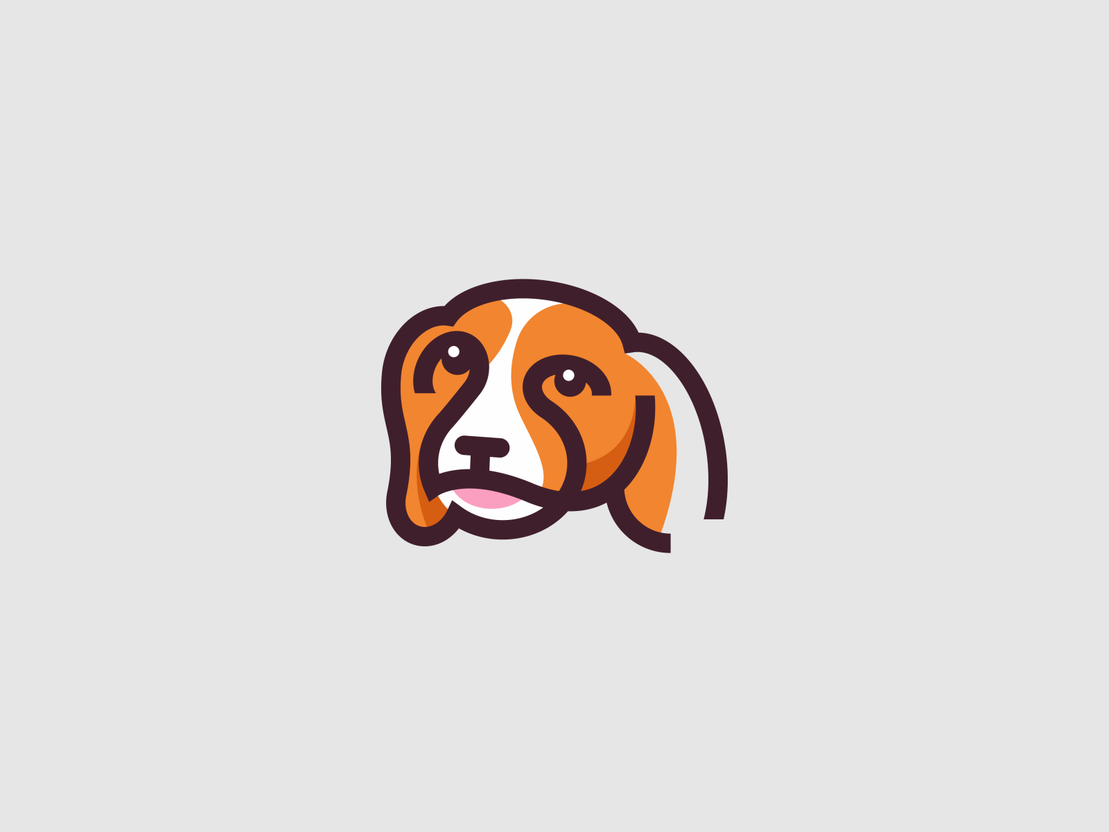 Dog pet care dog mark pets illustration identity mark symbol logo anim.png