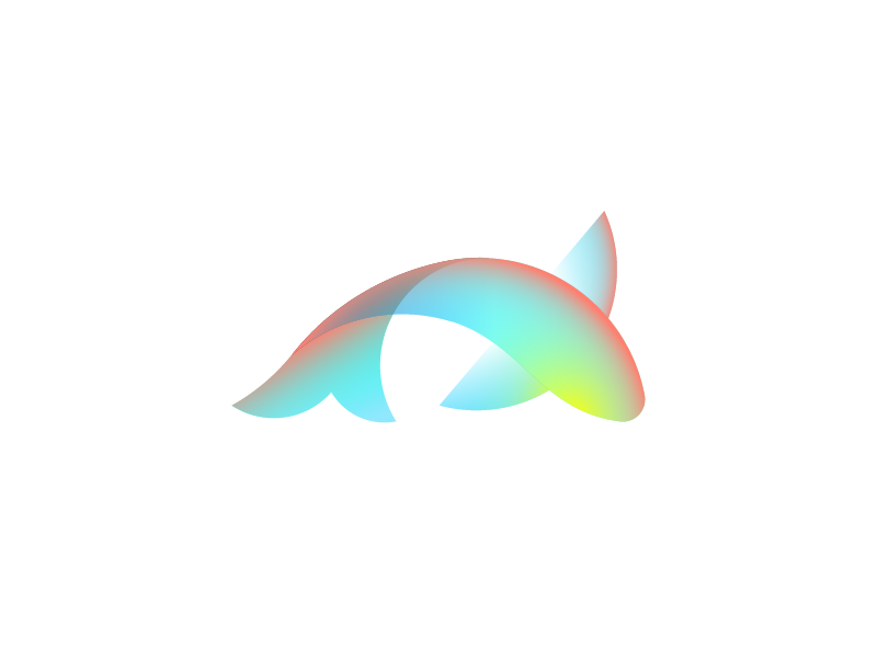 Fish Mark experiment colorful color animal logo animal gradient logo g.png
