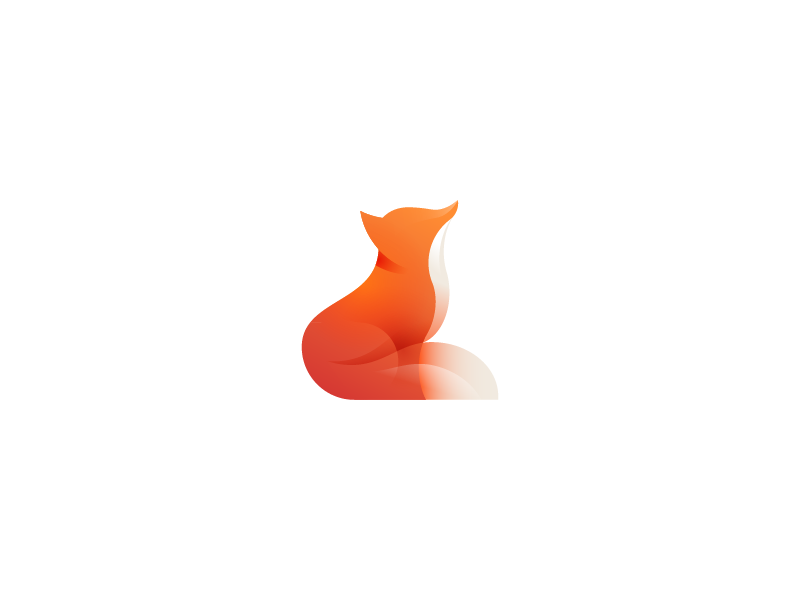 Fox Mark shibu illustration identity symbol mark gradient logo gradien.png