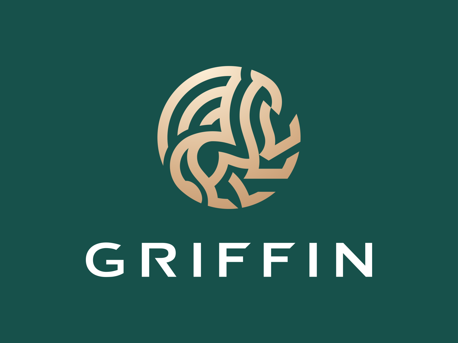 Griffin Mark line logo stroke royal elegant geometry branding logomark.png