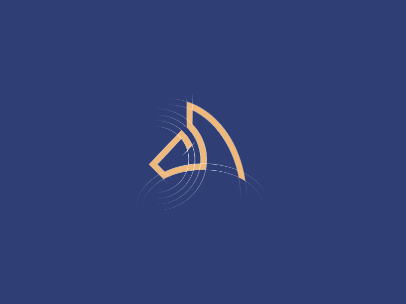 Horse Grid line logomark mark icon symbol logo minimal elegant geometr.png