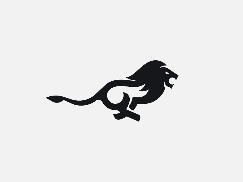 Hunter king spg speed fast animal logo animal run lion logo hunter lio.png