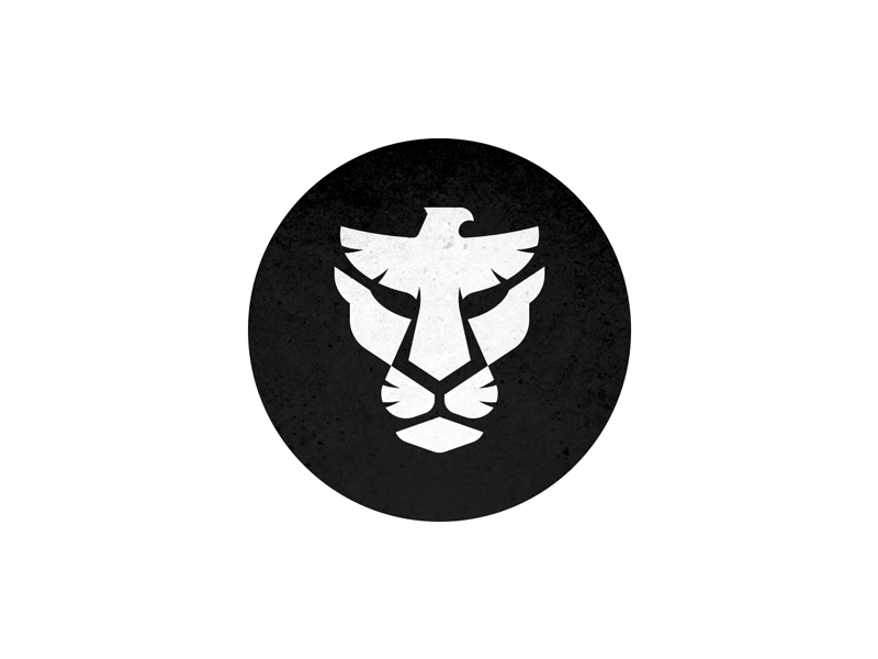 Lion + Bird flying bird logo branding symbol mark clever logo animal l.png