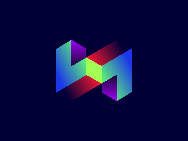 lmpossibilities! colorful color gradient monogram letter impossible im.png