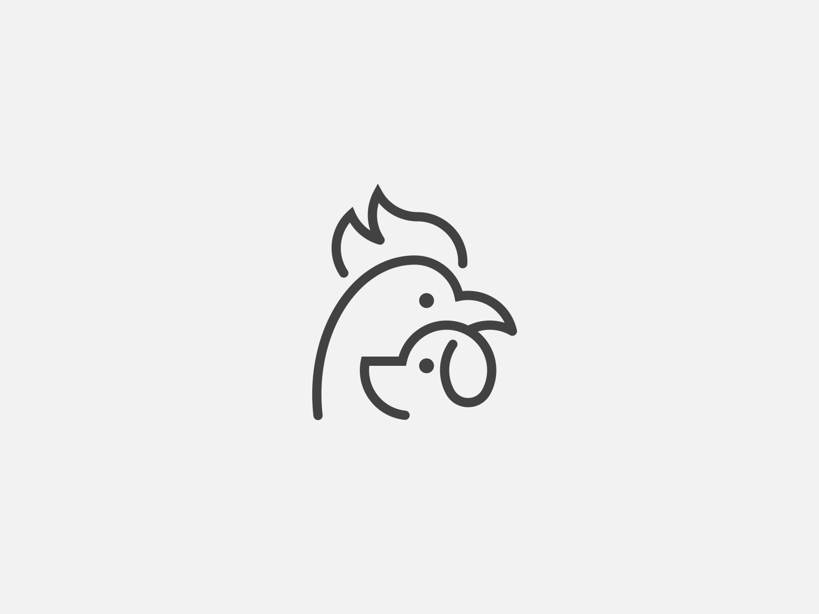 Rooster  Dog spg stroke line identity logomark illustration mark symbo.png
