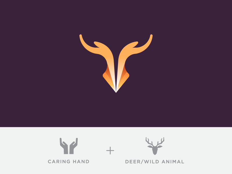 Save Wild! mark brand identity symbol icon logo wildlife animal deer h.png