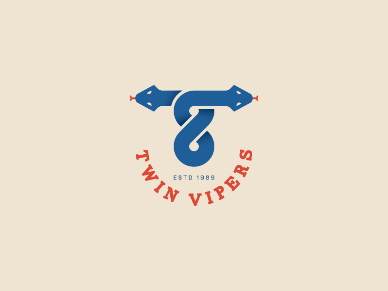 Twin Vipers infinity logo t logo illustration vintage logo retro logo.png