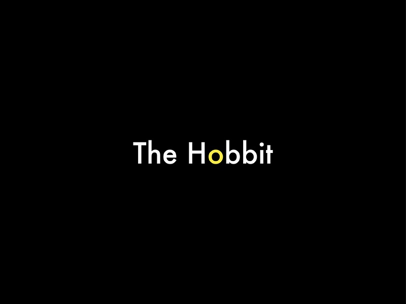 “The Hobbit” Minimal Logo Design. ring logotype type dribbble logos fi.jpg