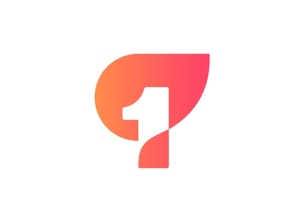 1 + fire logo concept leadership match  dynamic vlog top first leader.webp