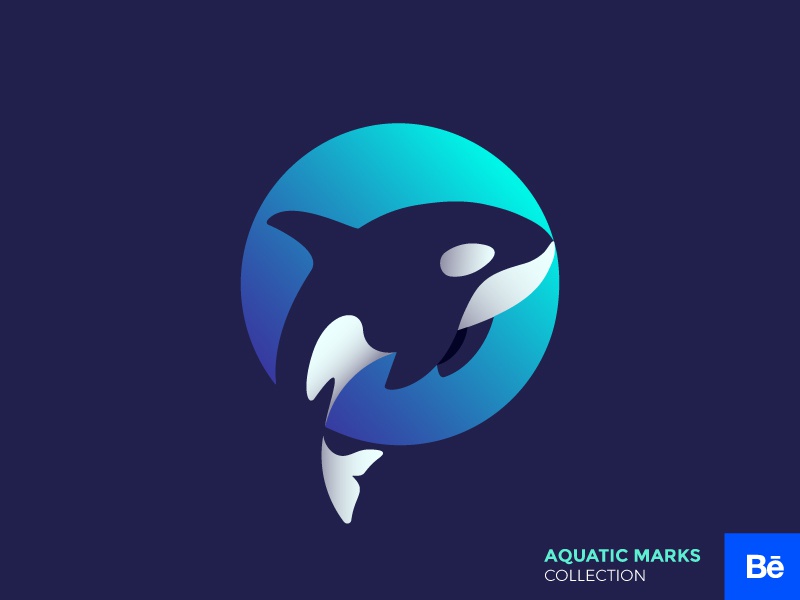 Aquatic Marks Collection on Behance negative space branding consult co.jpg