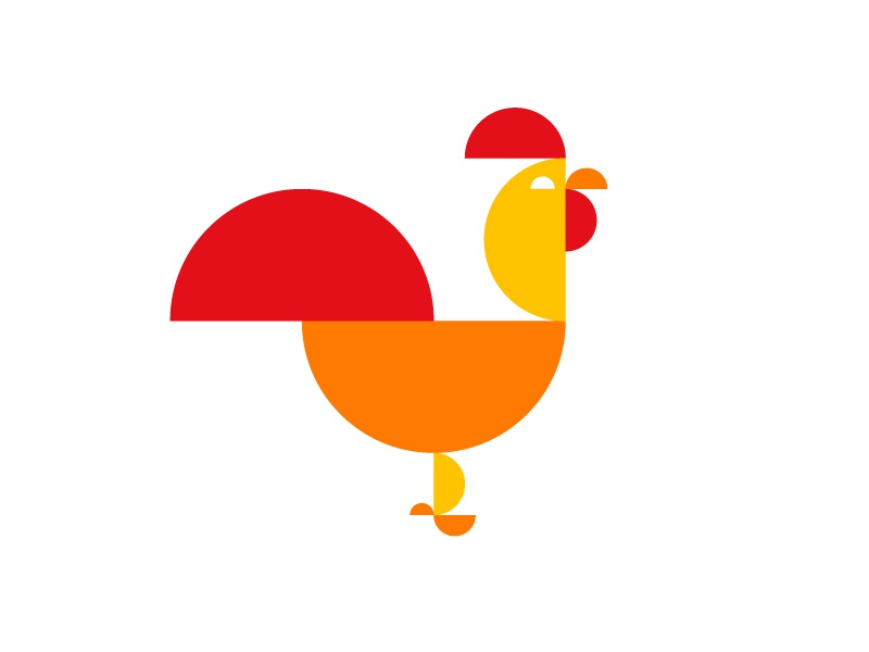 Golden ratio rooster 2017 new year golden ratio rooster bird logo icon.jpg