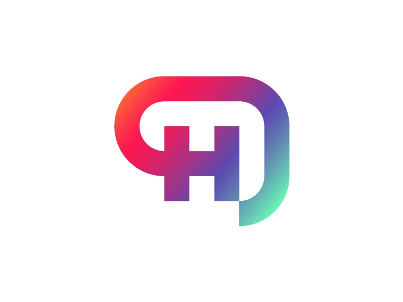 H monogram  Logo concept for messaging and notification app technology.jpg