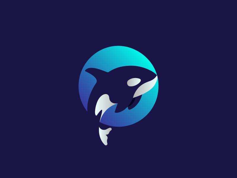 Orca logo fish water gradient orca ocean see circle icon logo digital.jpg