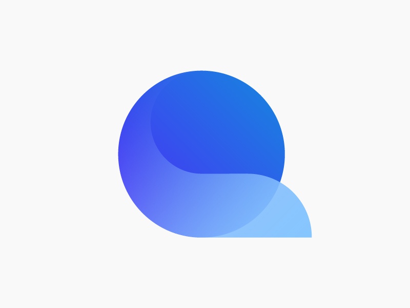 Q monogram  for sale  blue gradient connection tail fox movement trans.jpg