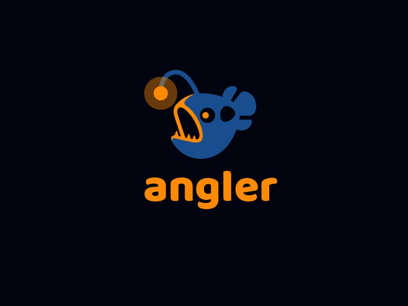 Angler Fish creatank kreatank character logo creative negative space l.jpg