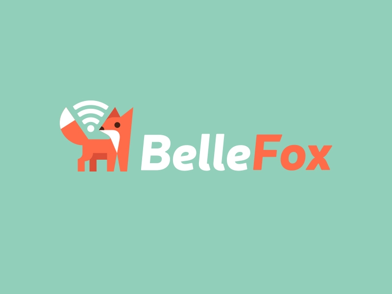 Belle Fox Wifi kreatank illustration creative flat internet wifi fox l.webp