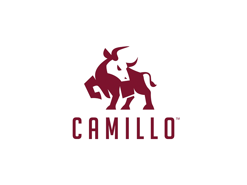 Camillo logo animation kreatank flat creative negative space gif anima.gif