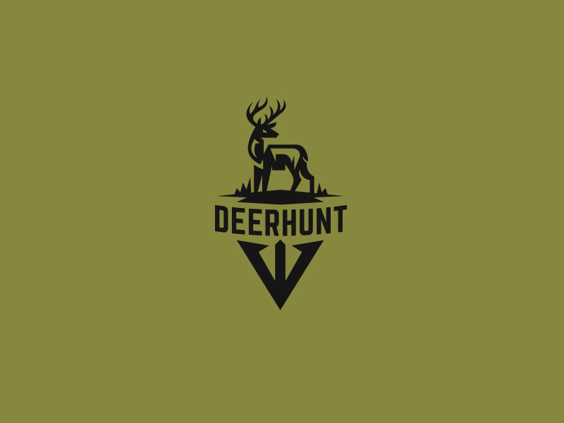 Deerhunt Drbl brand identity design logo kreatank bow hunting arrow cr.jpg