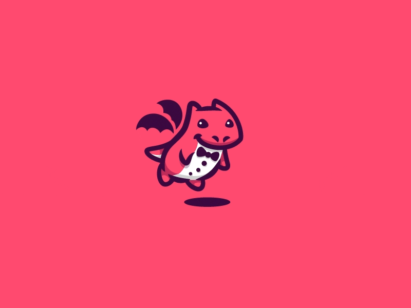 Dressclo kreatank character mascot playful cute logo animation gif dra.gif