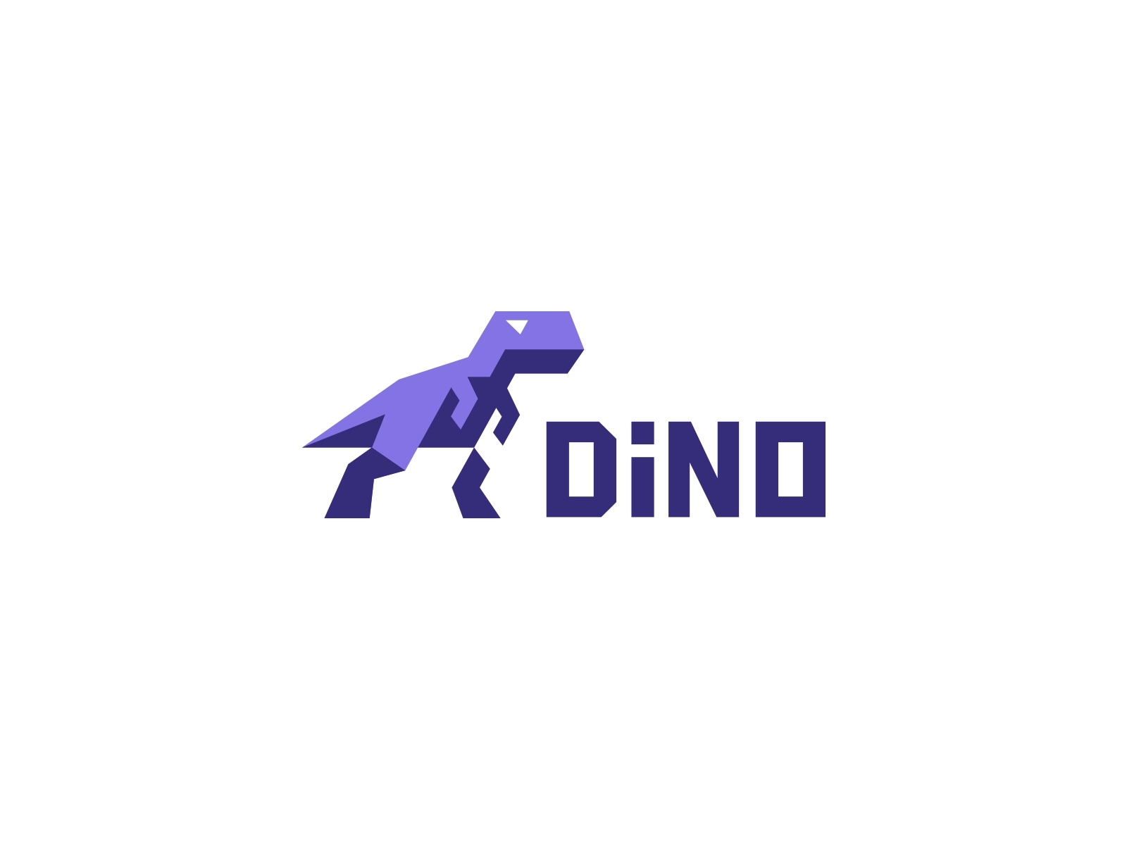 Geometric T-rex polygon creative branding brand identity illustration.webp