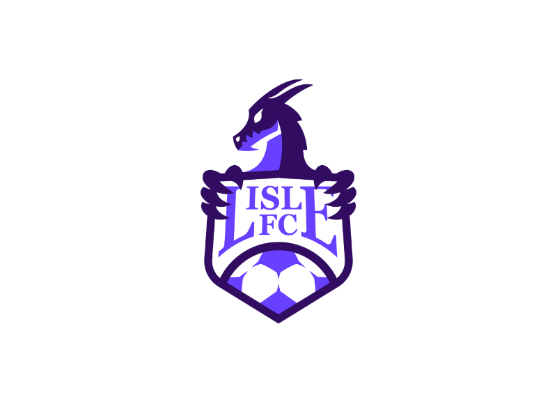 Lisle Fc crest emblem gif kreatank sports ball breathing fire magical.gif