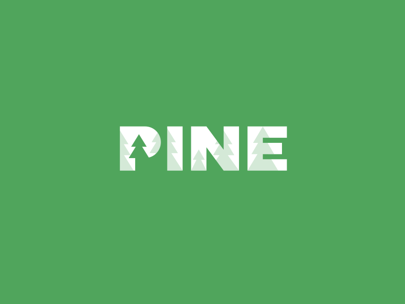 Pine logo and short animation kreatank gif animation flat tree forest.gif