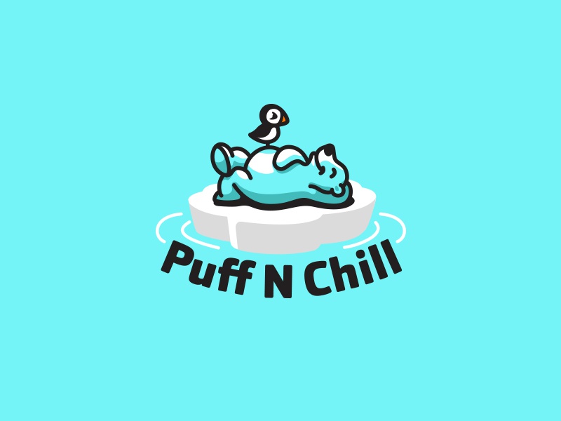 Puff N Chill Medical Marijuana creatank kreatank illustration brand id.jpg